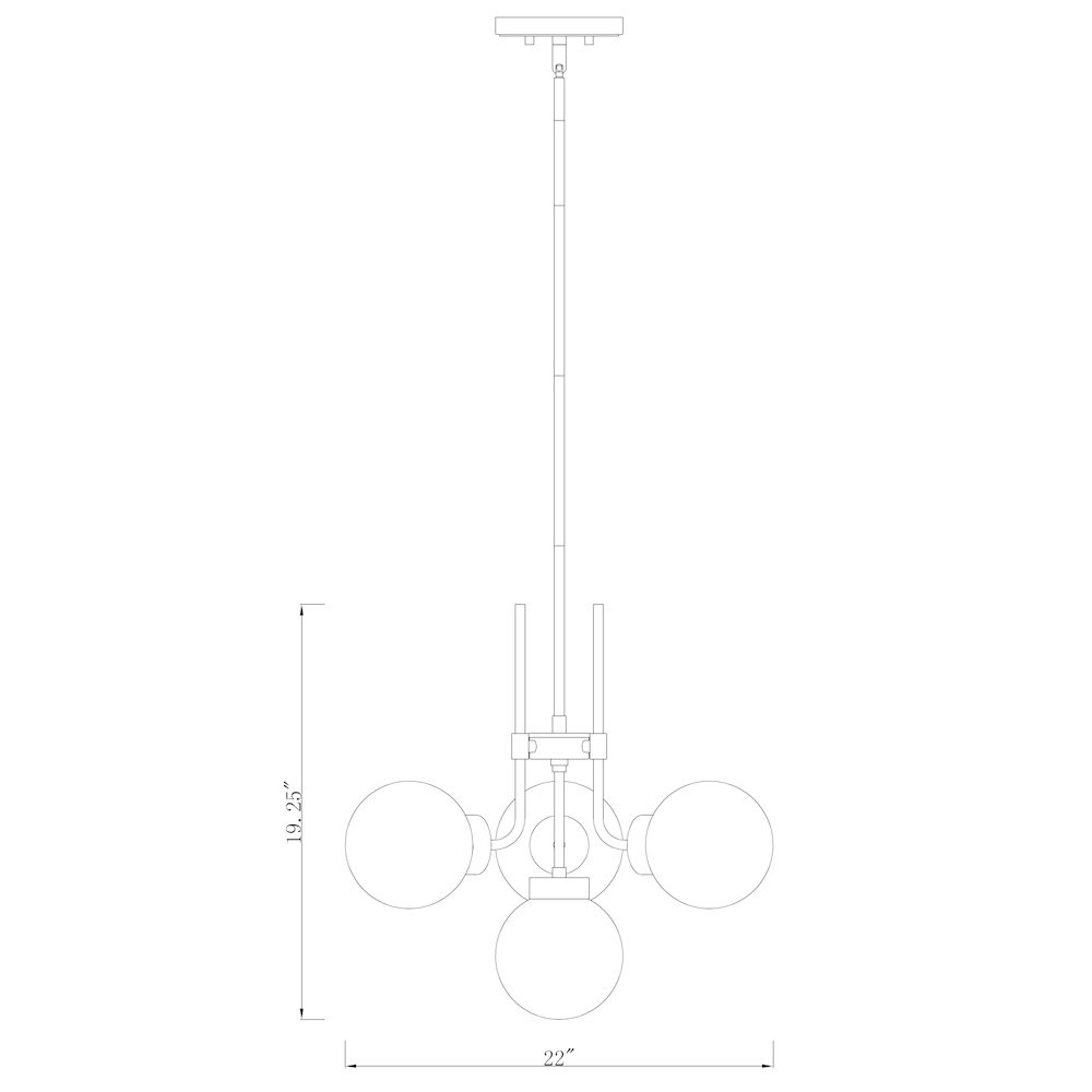 Z-Lite 4 Light Chandelier. Picture 8