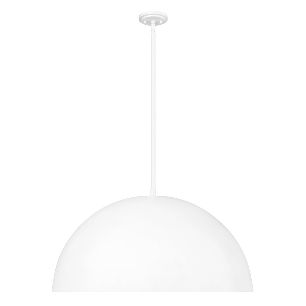 Z-Lite 3 Light Pendant, Matte White. Picture 1