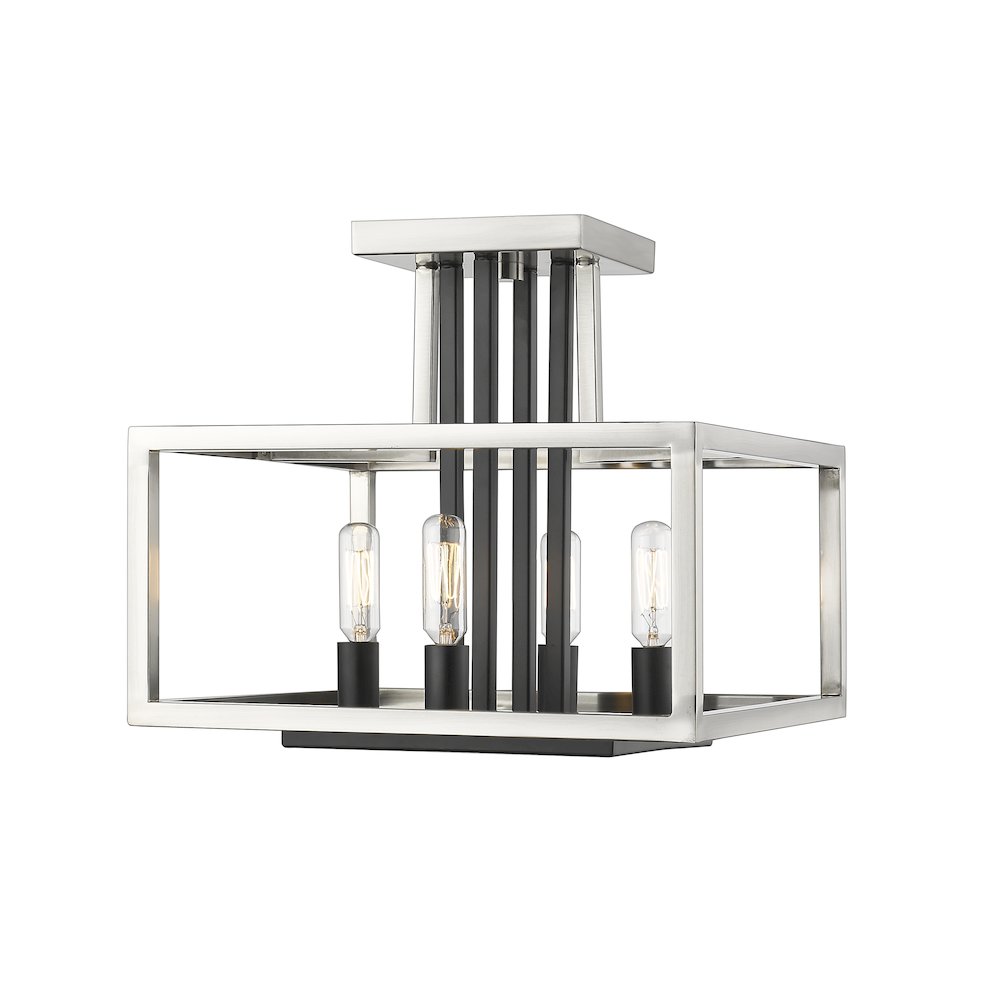 Z-Lite 4 Light Semi Flush Mount. Picture 1