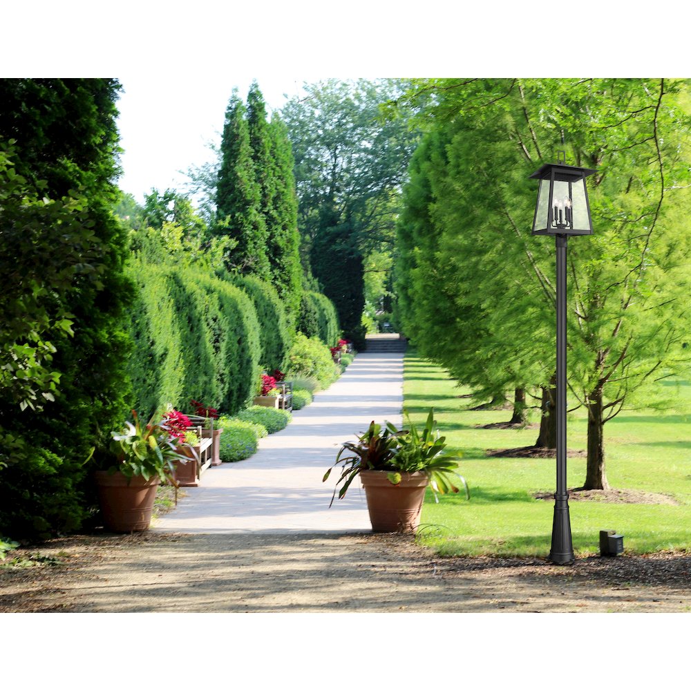 Z-Lite 5 Light Outdoor Post Mounted Fixture. Picture 7