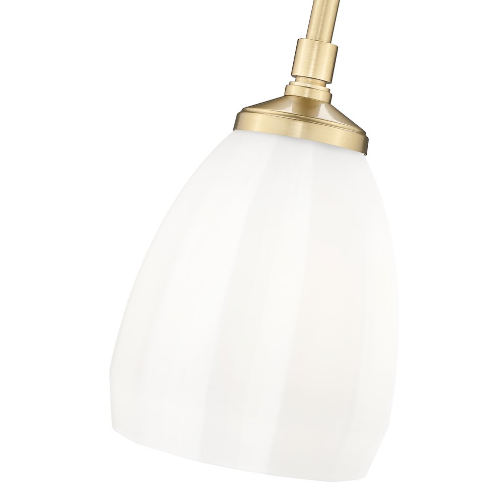 Z-Lite Oren 1 Light Pendant in Modern Gold color, Steel frame. Picture 4