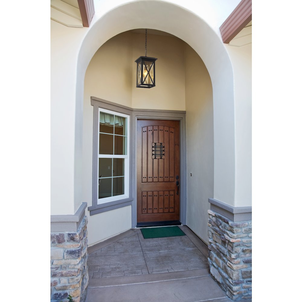 Z-Lite 1 Light Outdoor Chain Mount Ceiling Fixture. Picture 6