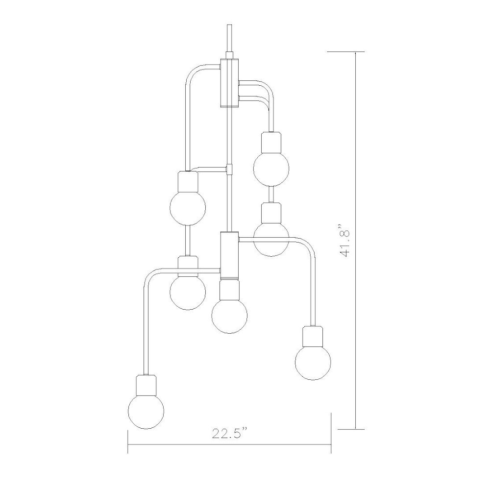 Z-Lite 7 Light Chandelier. Picture 8