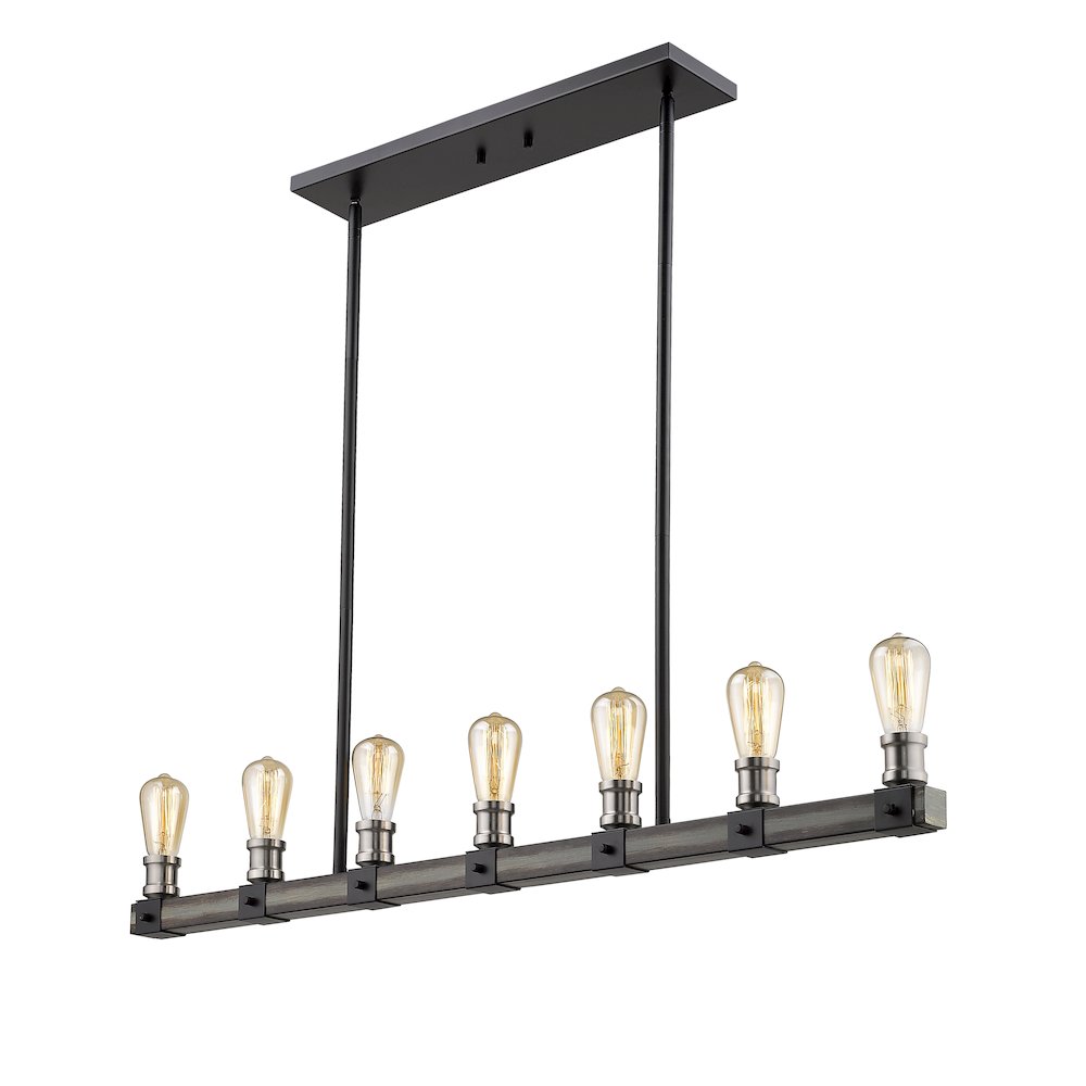 Z-Lite 7 Light Linear Chandelier. Picture 2