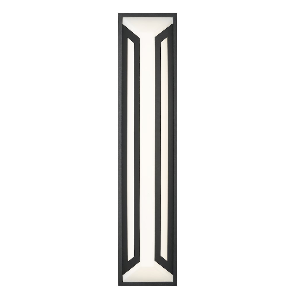 Z-Lite 2 Light Outdoor Wall Light, Sand Black. Picture 2