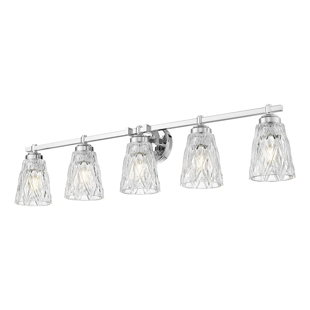 Z-Lite 5 Light Vanity, Chrome. Picture 3