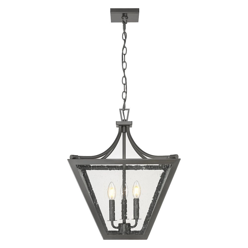Z-Lite 3 Light Chandelier, Iron Ore. Picture 2