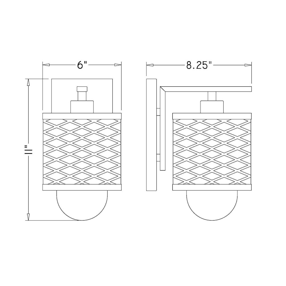 Z-Lite 1 Light Wall Sconce. Picture 8