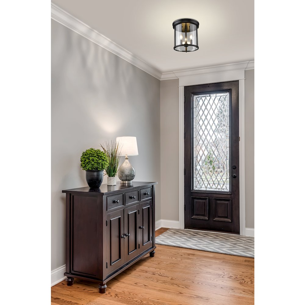 Z-Lite 3 Light Flush Mount. Picture 7