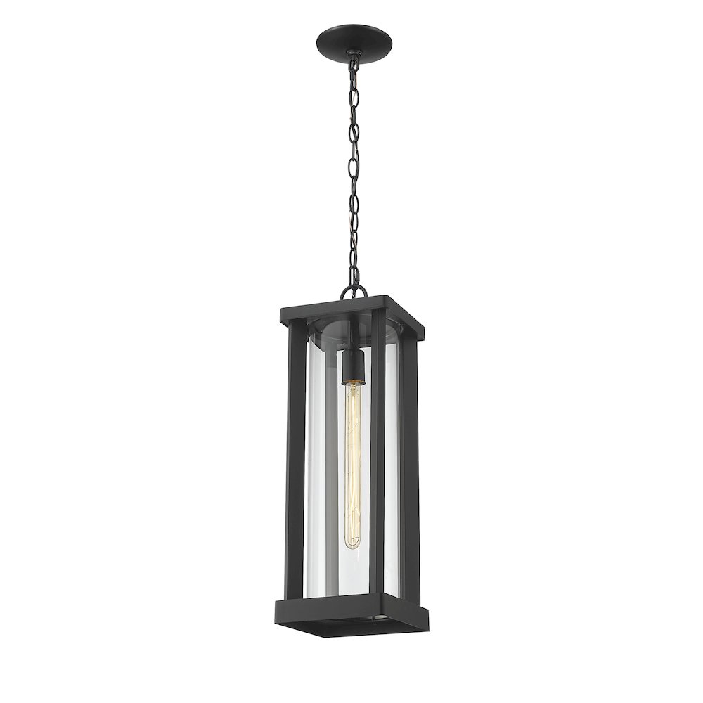 Z-Lite 1 Light Outdoor Chain Mount Ceiling Fixture. Picture 2