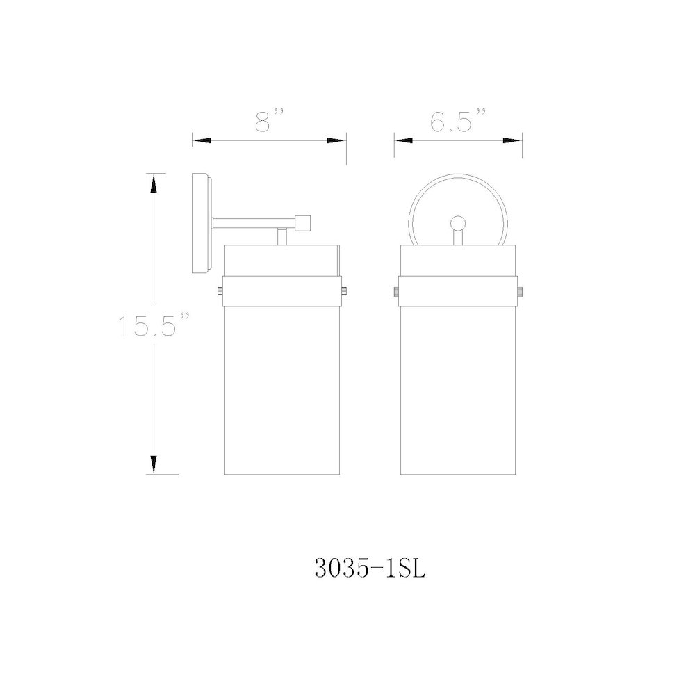 Z-Lite 1 Light Wall Sconce. Picture 8