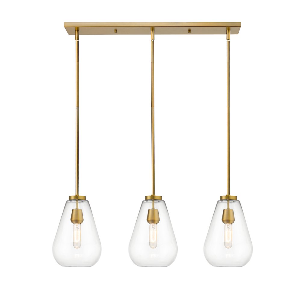 Z-Lite 3 Light Linear Chandelier. Picture 2