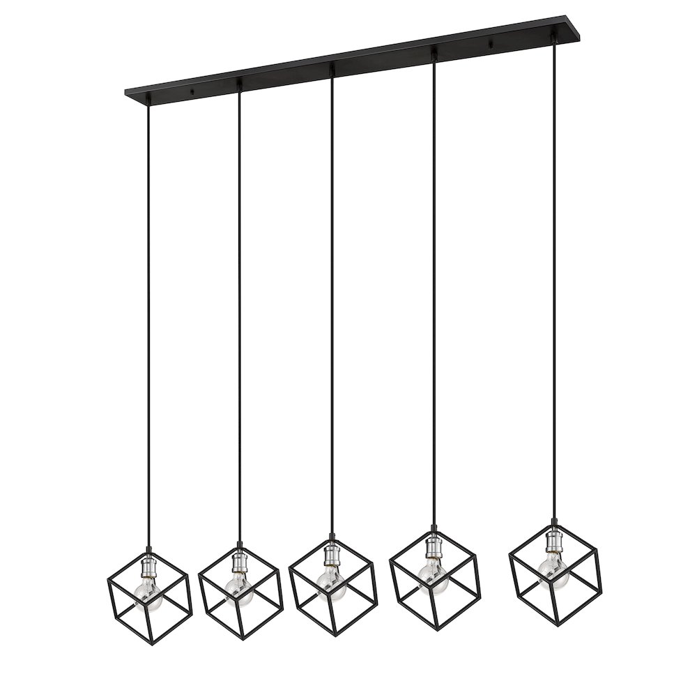 Z-Lite 5 Light Linear Chandelier. Picture 5