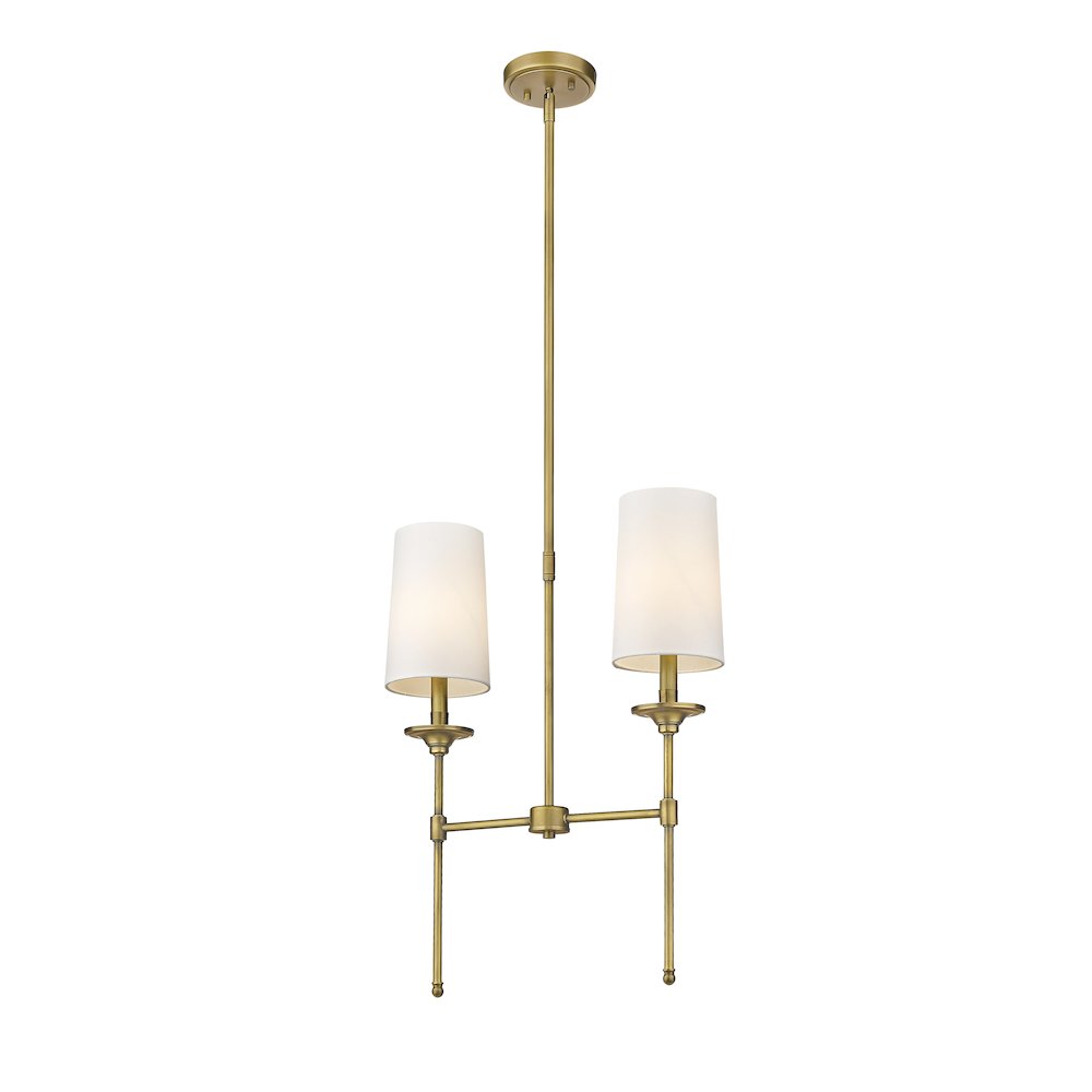 Z-Lite 2 Light Linear Chandelier. Picture 3