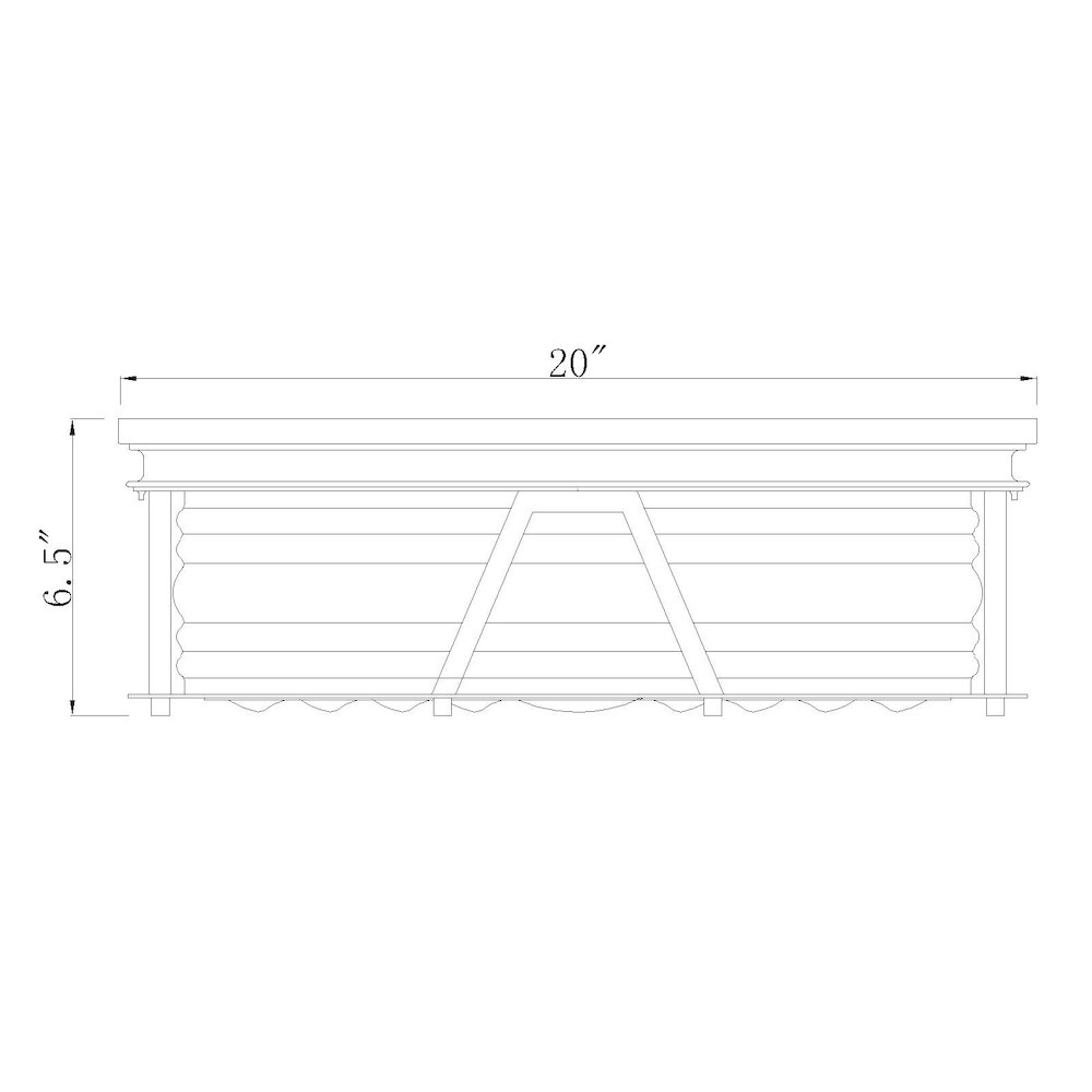Z-Lite 4 Light Flush Mount. Picture 8