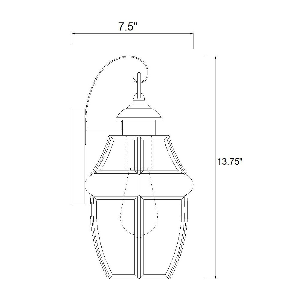 Z-Lite 1 Light Outdoor Wall Light. Picture 8