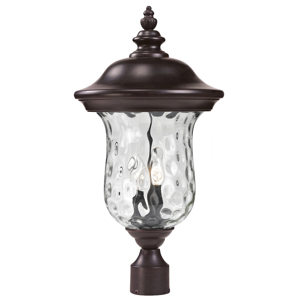 Z-Lite 2 Light Outdoor Post Mount Fixture. Picture 1