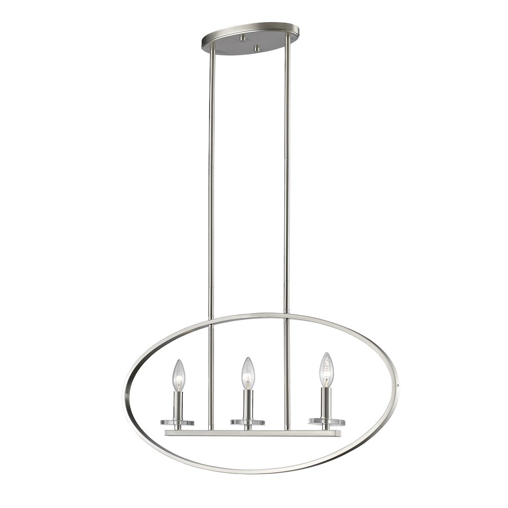 Z-Lite 3 Light Linear Chandelier. Picture 1
