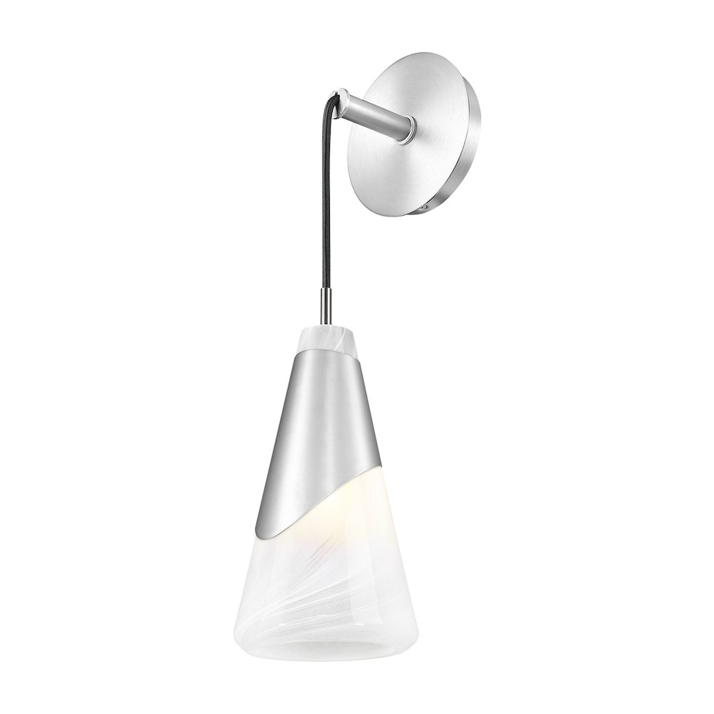 Z-Lite Aimie 1 Light Wall Sconce, Brushed Nickel. Picture 3