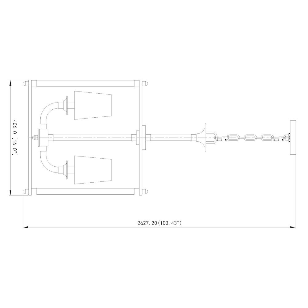 Z-Lite 4 Light Chandelier. Picture 8