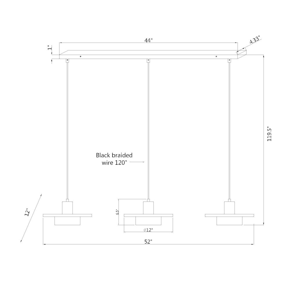 Z-Lite 3 Light Linear Chandelier, Matte White + Modern Gold. Picture 8