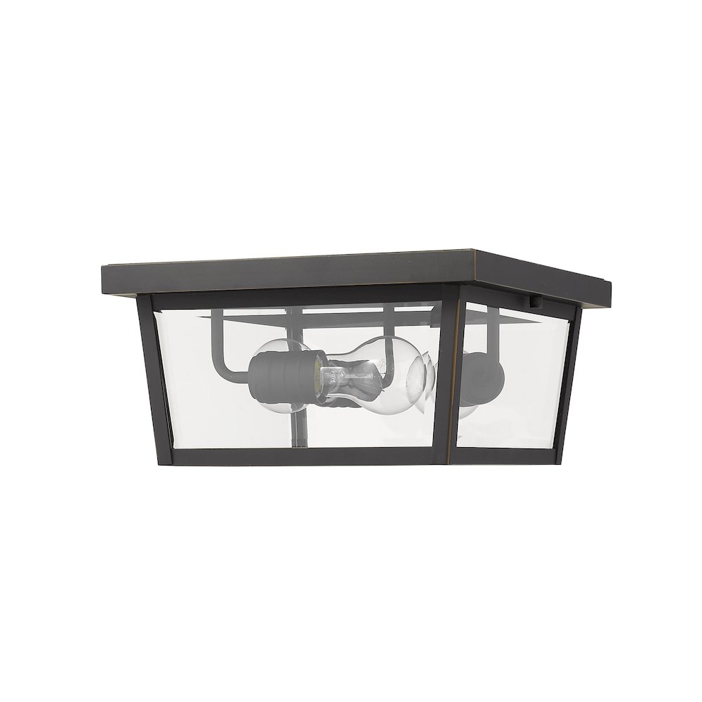 Z-Lite 3 Light Outdoor Flush Mount. Picture 5