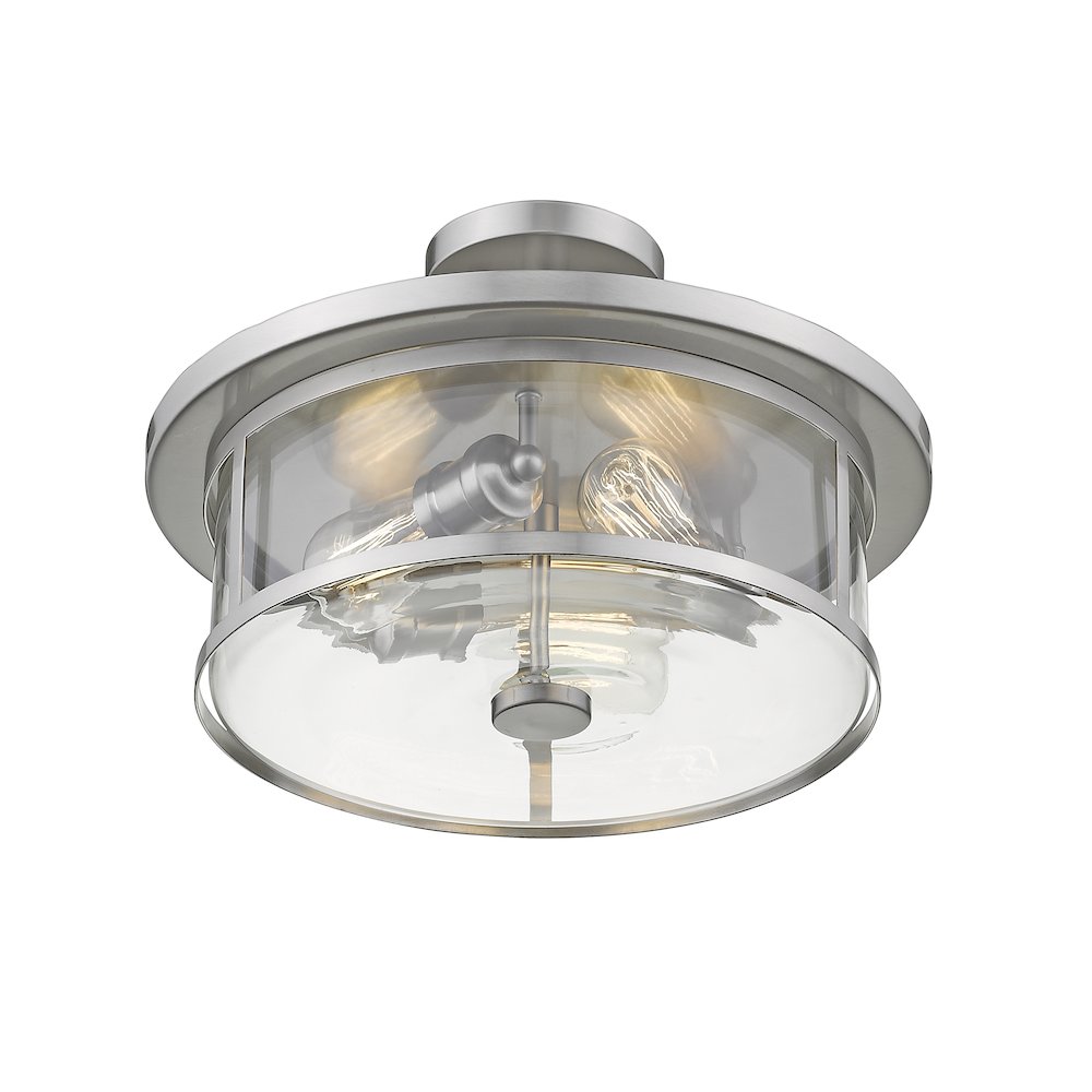 Z-Lite 3 Light Semi Flush Mount. Picture 4