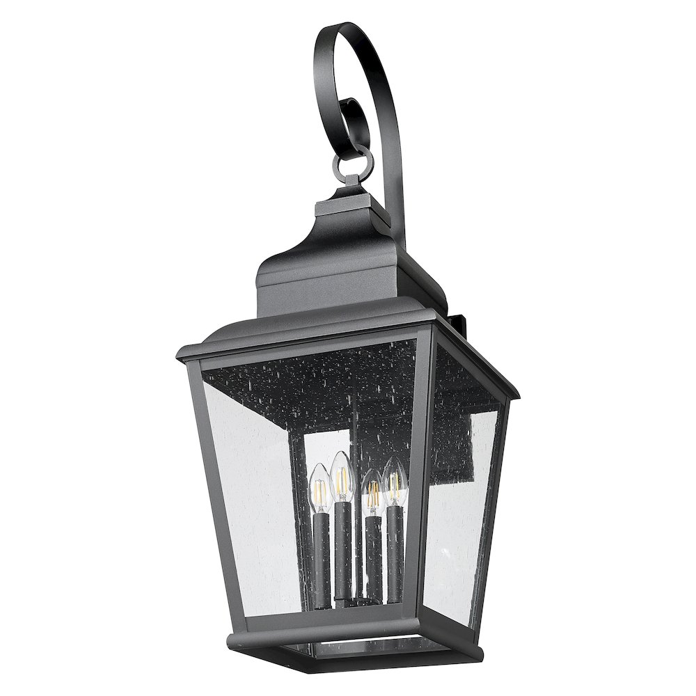 Z-Lite 4 Light Outdoor Wall Light, Sand Black. Picture 7