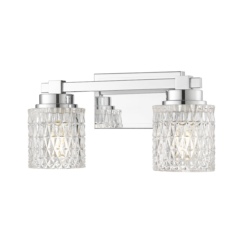 Z-Lite 2 Light Vanity, Chrome. Picture 1