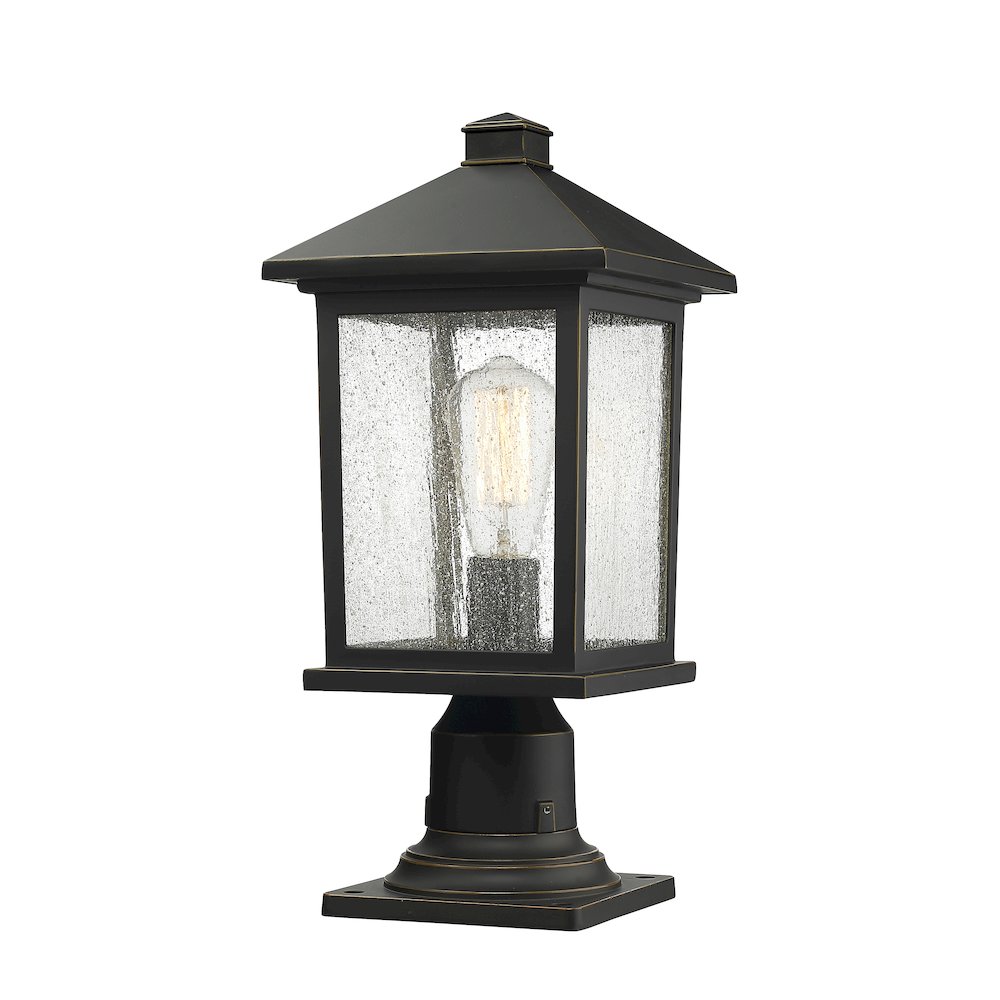 Z-Lite 1 Light Outdoor Pier Mounted Fixture. Picture 1