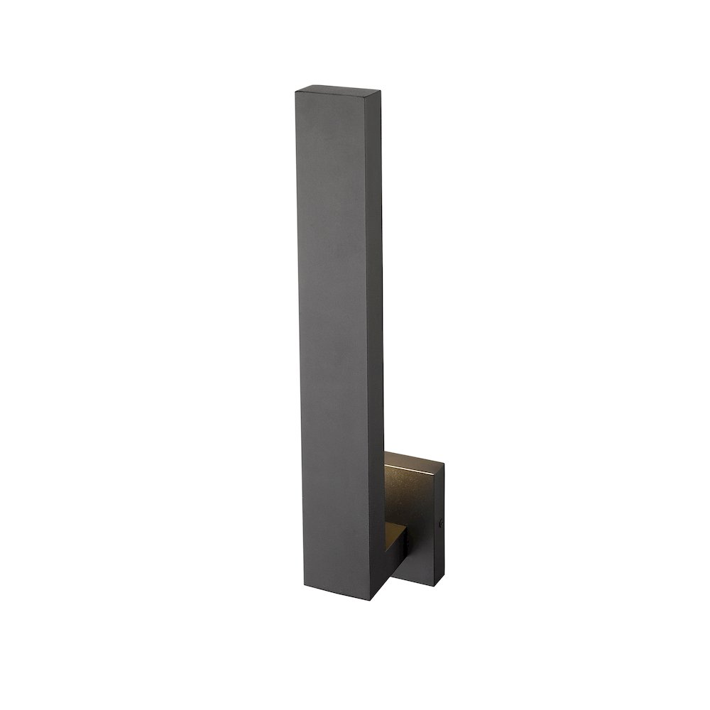 Z-Lite Edge 2 Light Outdoor Wall Light in Black Frame Finish. Picture 3