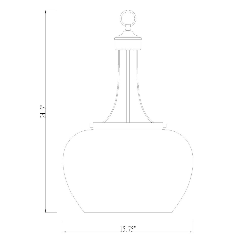 Z-Lite 3 Light Pendant. Picture 8