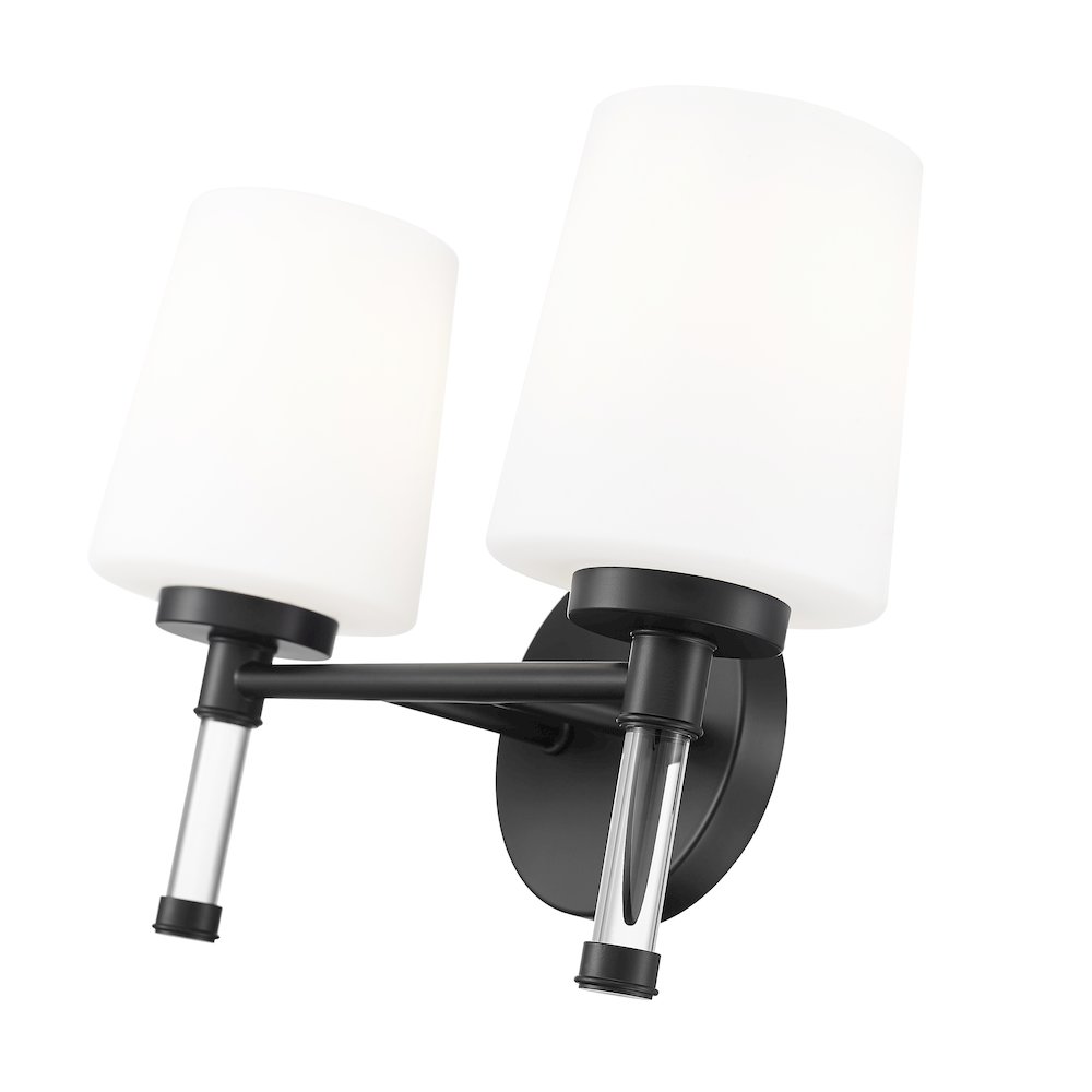 Z-Lite 2 Light Vanity, Matte Black. Picture 4
