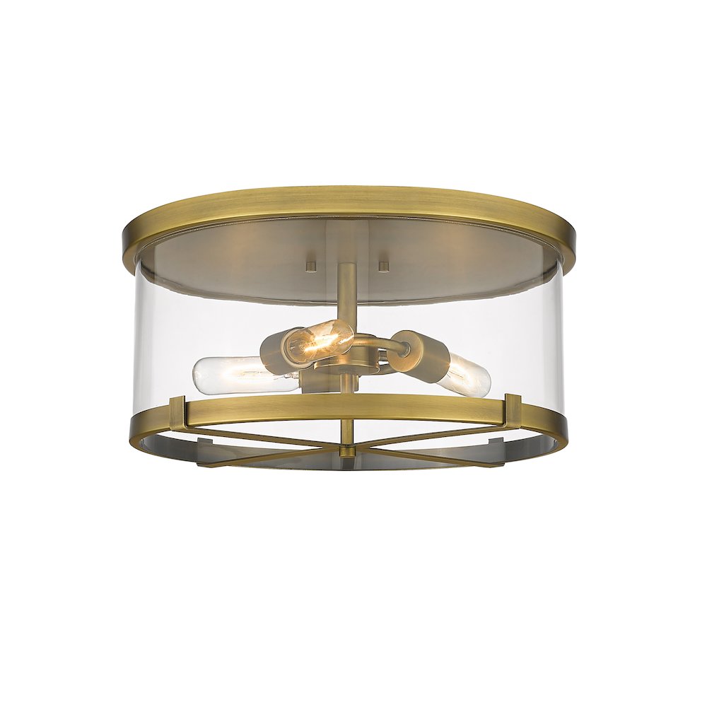 Z-Lite 3 Light Flush Mount. Picture 1