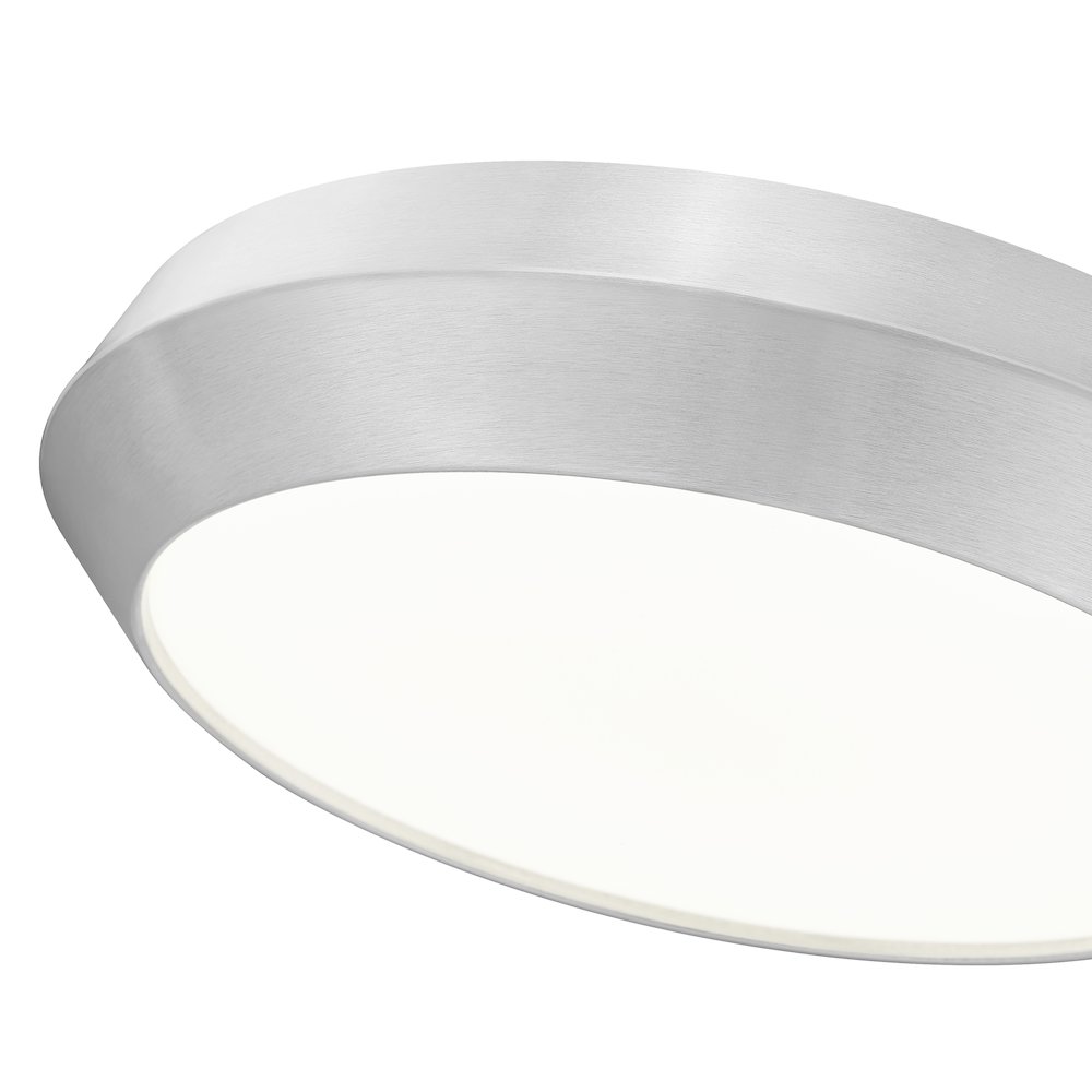 Z-Lite 1 Light Flush Mount, Brushed Nickel. Picture 4