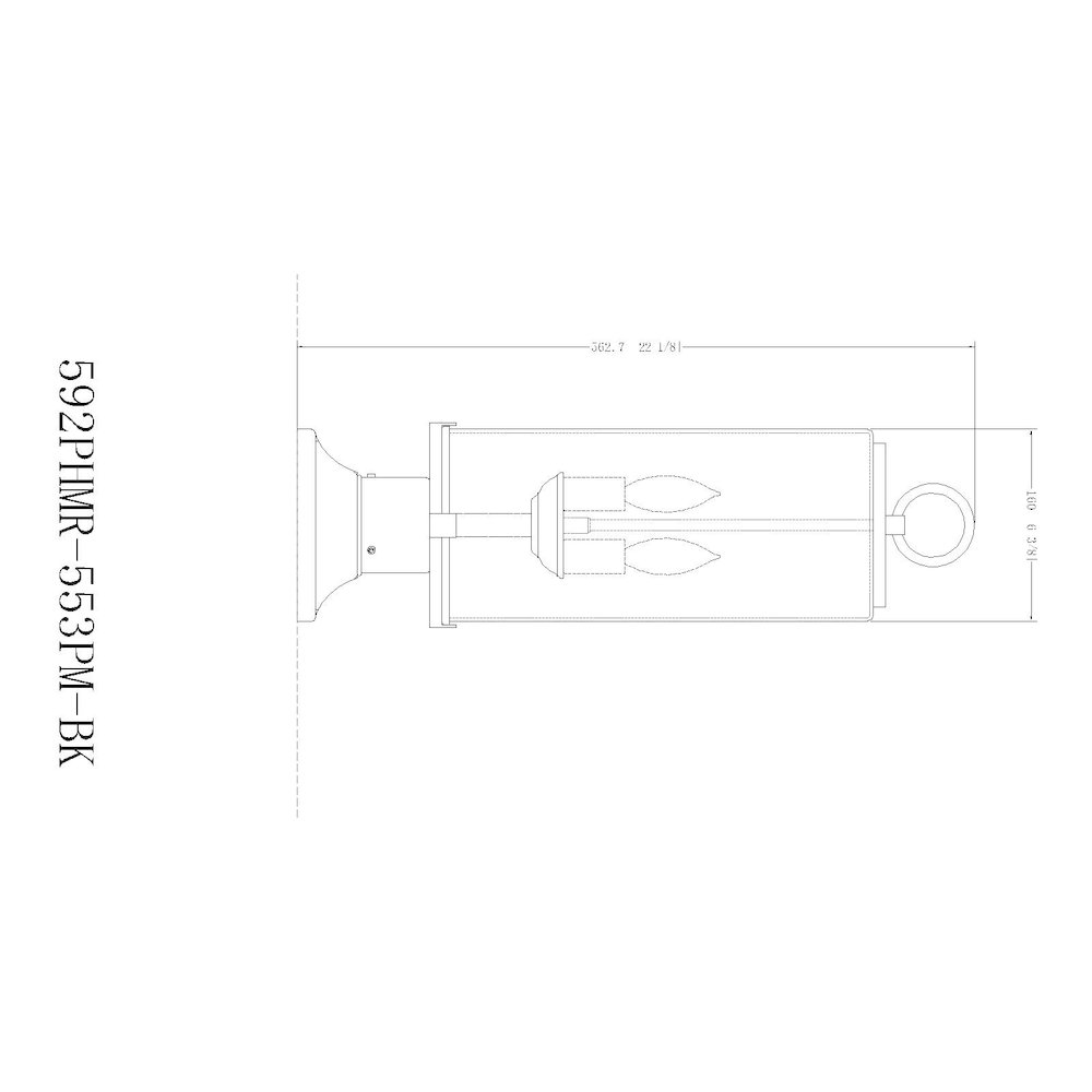 Z-Lite 2 Light Outdoor Pier Mounted Fixture. Picture 8