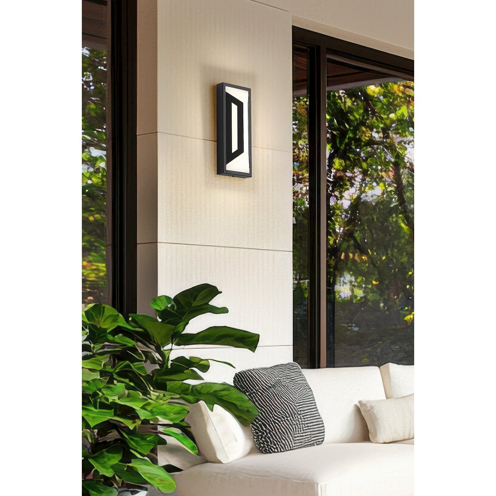 Z-Lite 2 Light Outdoor Wall Light, Sand Black. Picture 6