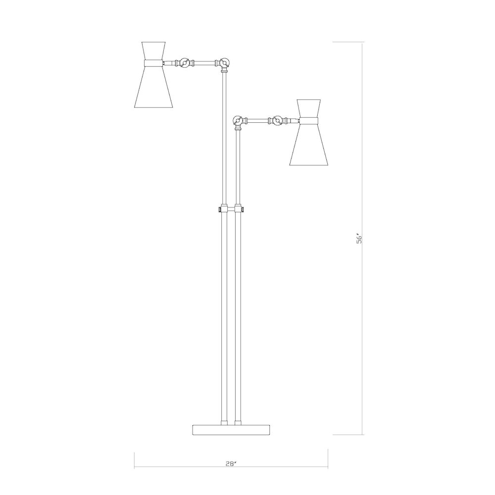 Z-Lite 2 Light Floor Lamp. Picture 8