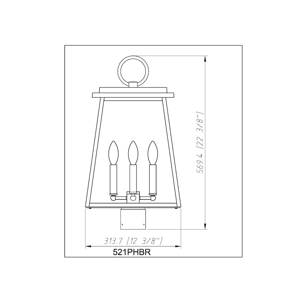 Z-Lite 4 Light Outdoor Post Mount Fixture. Picture 6