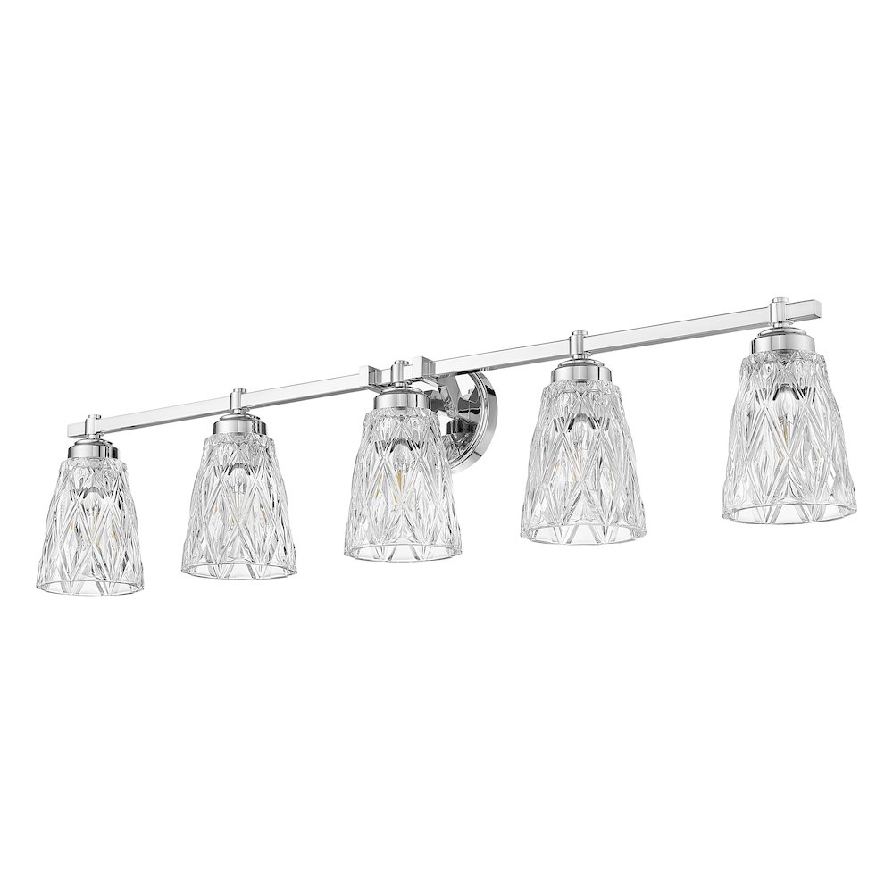 Z-Lite 5 Light Vanity, Chrome. Picture 7