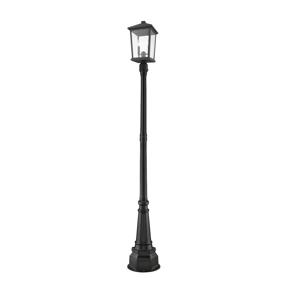 Z-Lite 2 Light Outdoor Post Mounted Fixture. Picture 1