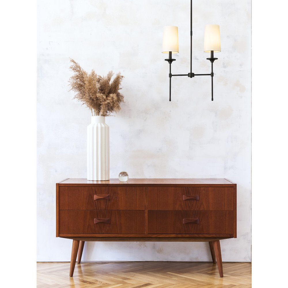 Z-Lite 2 Light Linear Chandelier. Picture 6