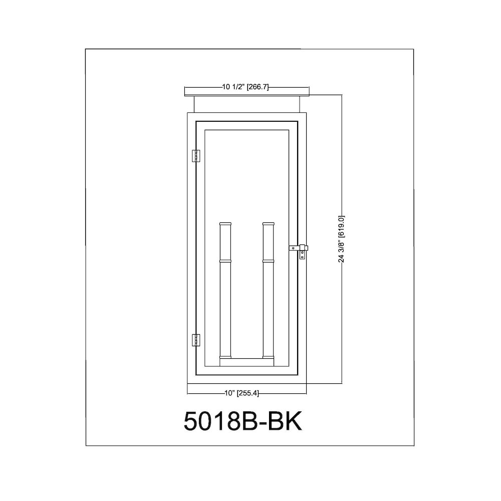 Z-Lite 4 Light Outdoor Wall Light. Picture 8