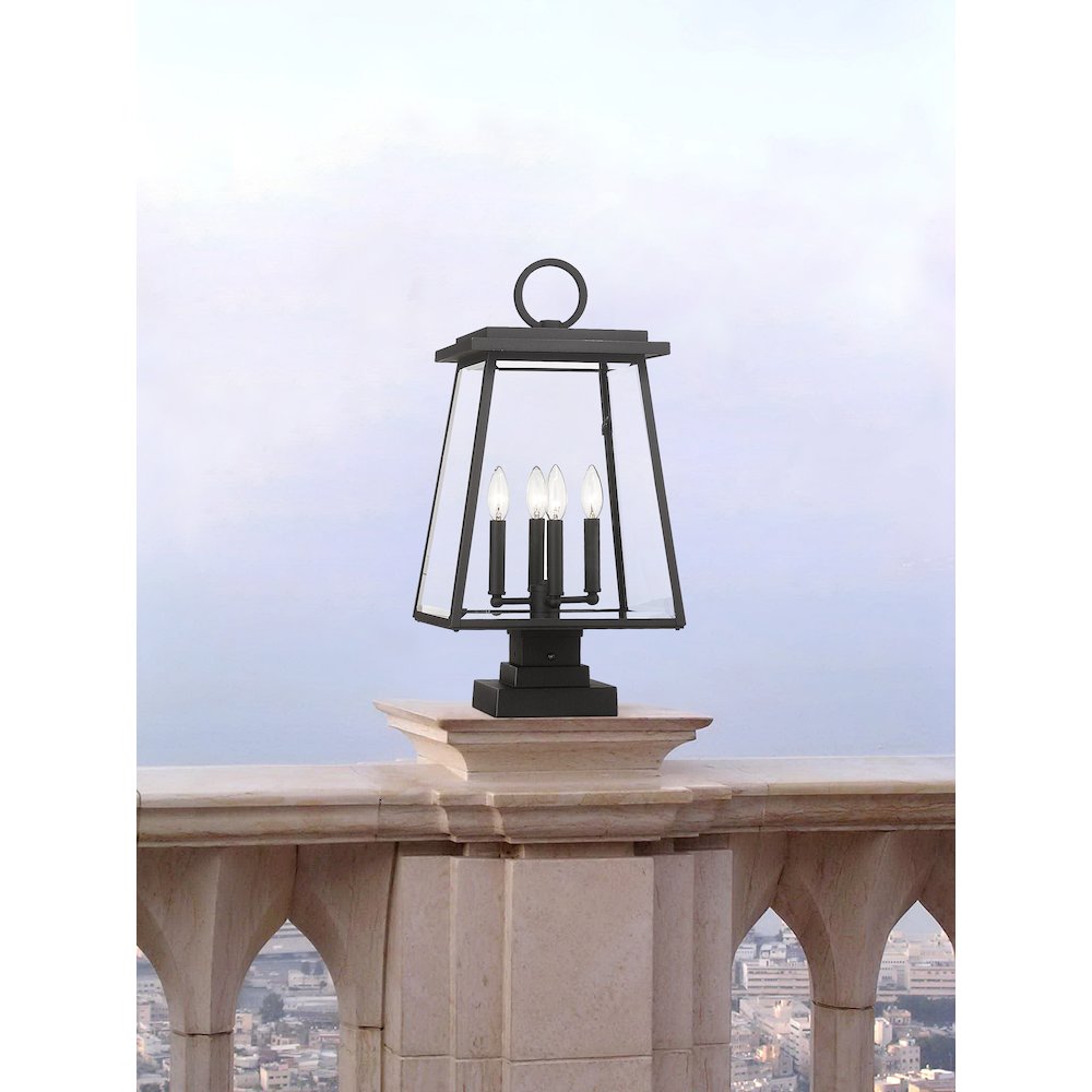 Z-Lite 4 Light Outdoor Pier Mounted Fixture. Picture 7