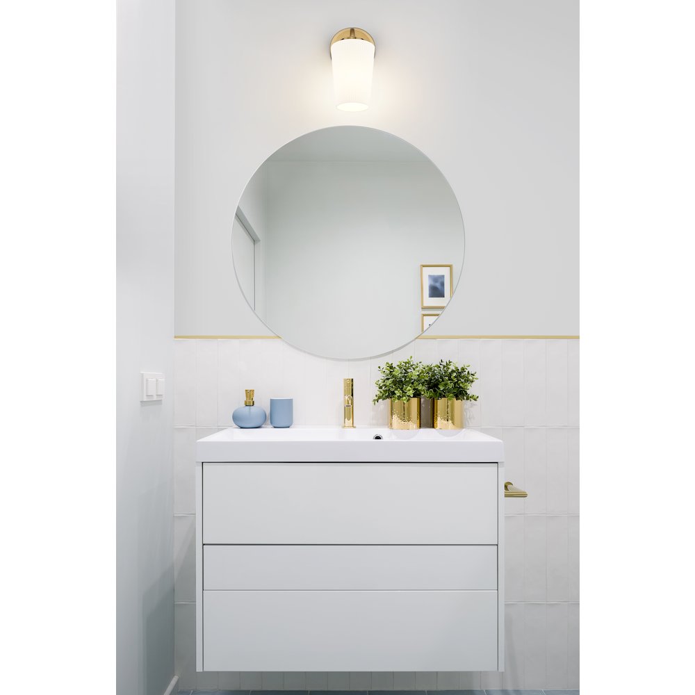 Z-Lite Montford 1 Light Wall Sconce in Modern Gold color, Steel frame. Picture 6