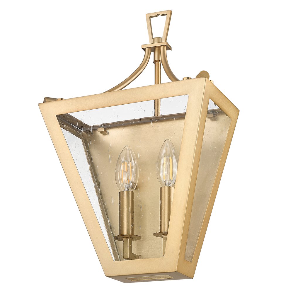 Z-Lite 2 Light Wall Sconce, Rubbed Brass. Picture 7