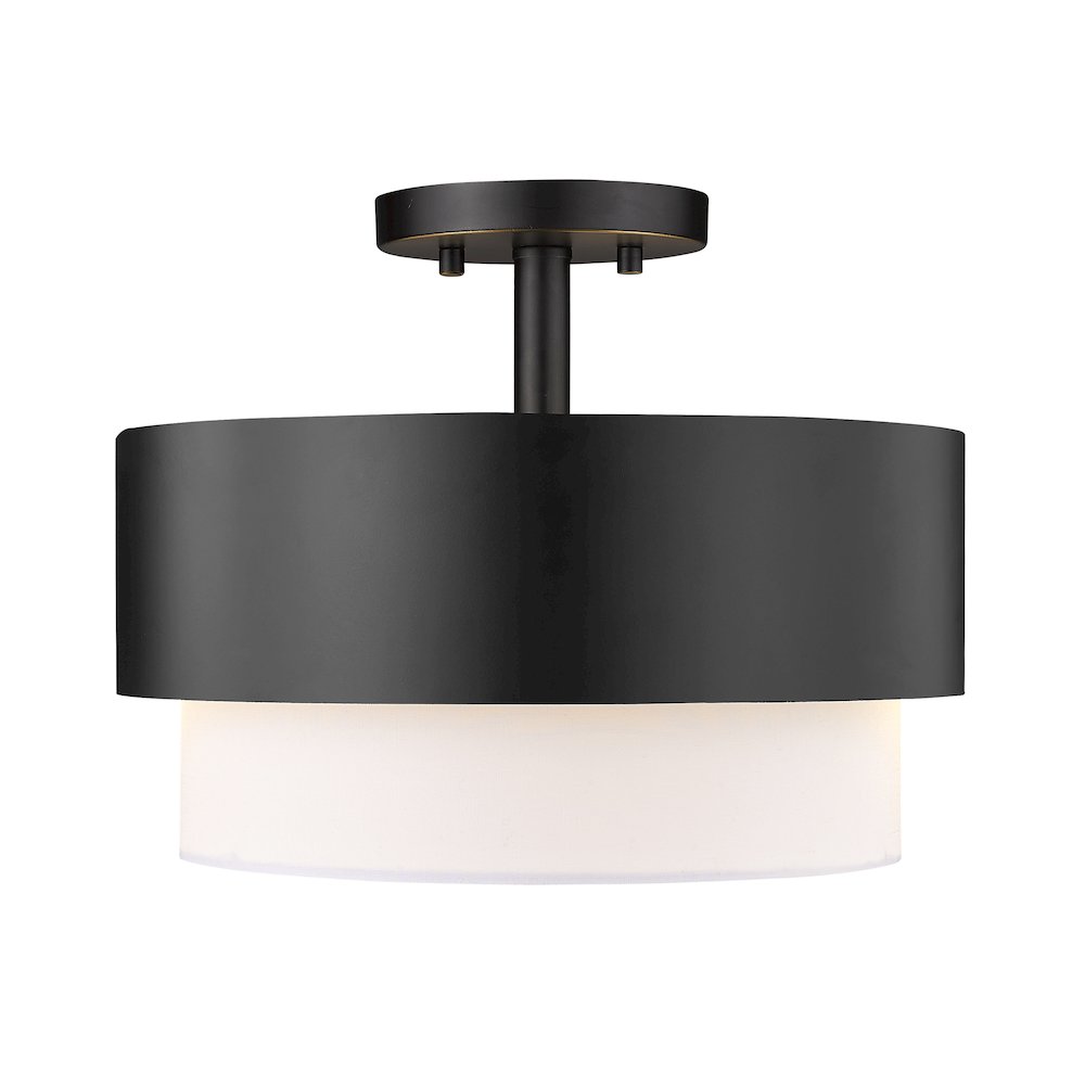 Z-Lite 2 Light Semi Flush Mount. Picture 2