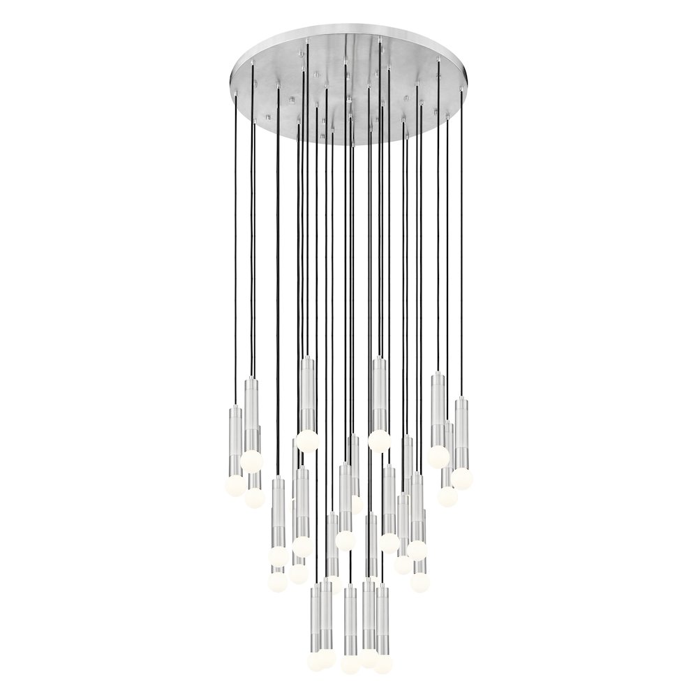 Z-Lite Stari 27 Light Chandelier in Brushed Nickel color, Steel frame. Picture 2