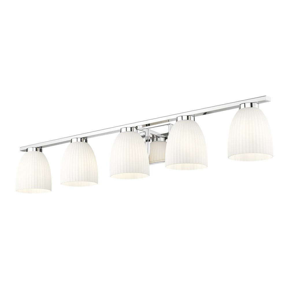 Z-Lite Naya 5 Light Vanity in Chrome color, Steel frame. Picture 3
