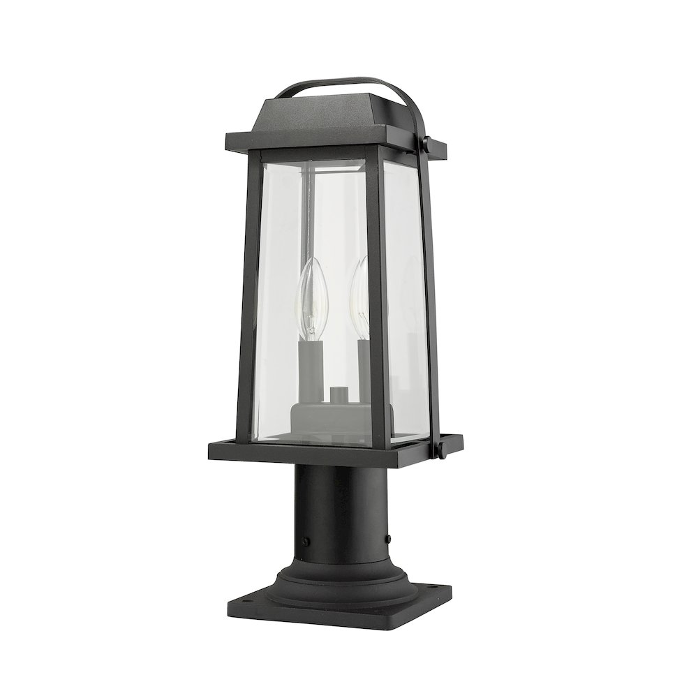 Z-Lite 2 Light Outdoor Pier Mounted Fixture. Picture 5